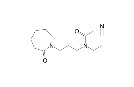 Acetamide, N-(2-cyanoethyl)-N-[3-(hexahydro-2-oxo-1H-azepin-1-yl)propyl]-