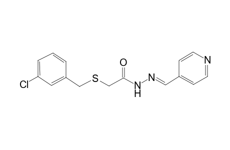 2-[(3-Chlorobenzyl)sulfanyl]-N'-[(E)-4-pyridinylmethylidene]acetohydrazide
