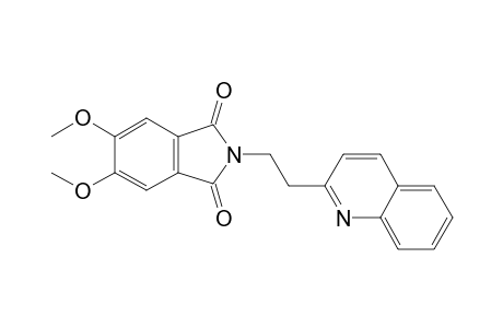 5,6-Dimethoxy-2-(2-quinolin-2-ylethyl)isoindole-1,3-dione