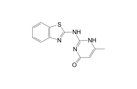 1H-Pyrimidin-4-one, 2-(benzothiazol-2-ylamino)-6-methyl-