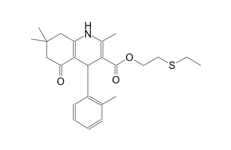 3-quinolinecarboxylic acid, 1,4,5,6,7,8-hexahydro-2,7,7-trimethyl-4-(2-methylphenyl)-5-oxo-, 2-(ethylthio)ethyl ester