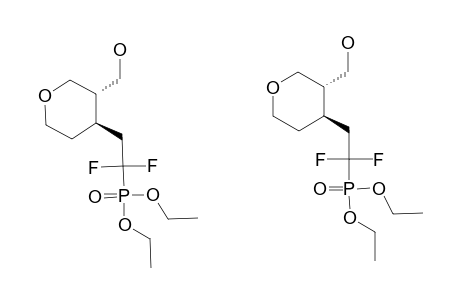 DIETHYL-1,1-DIFLUORO-2-[(3S*,4R*)-3-(HYDROXYMETHYL)-TETRAHYDRO-2H-PYRAN-4-YL]-ETHYLPHOSPHONATE