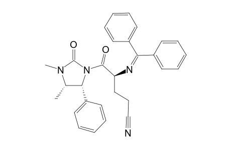 (3S,4'S,5'R)-4-(3',4'-Dimethyl-2'-oxo-5'-phenyl-1'-imidazolyldinyl)-3-(diphenylmethyleneamino)-4-oxopentanenitrile