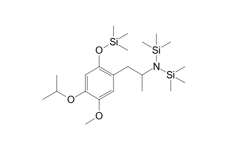 2,5-Dimethoxy-4-isopropoxyamphetamine-A (-CH3) 3TMS