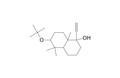 1,7,7-Trimethyl-2-ethynyl-8-t-butoxybicyclo[4.4.0]decan-2-ol