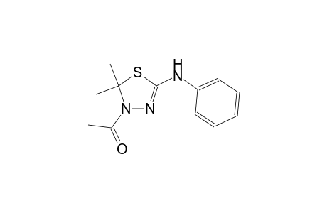 4-acetyl-5,5-dimethyl-N-phenyl-4,5-dihydro-1,3,4-thiadiazol-2-amine