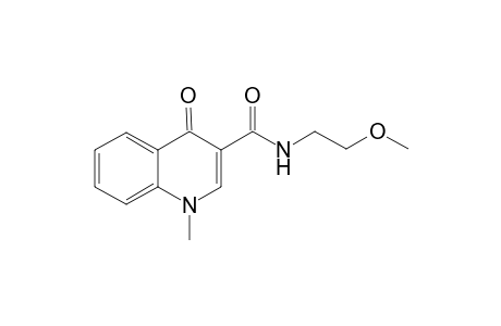 3-Quinolinecarboxamide, 1,4-dihydro-N-(2-methoxyethyl)-1-methyl-4-oxo-