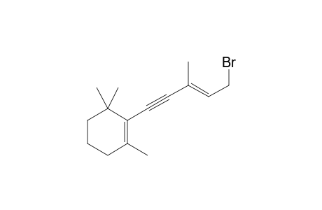 Cyclohexene, 2-(5-bromo-3-methyl-3-penten-1-ynyl)-1,3,3-trimethyl-, (E)-