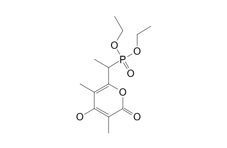 4-HYDROXY-3,5-DIMETHYL-6-(1-DIETHYLPHOSPHONOETHYL)-2-PYRONE