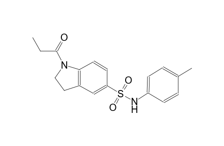 N-(4-methylphenyl)-1-propionyl-5-indolinesulfonamide