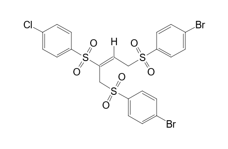 (E)-1,4-bis[(p-bromophenyl)sulfonyl]-2-[(p-chlorophenyl)sulfonyl]-2-butene