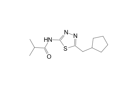 N-[5-(cyclopentylmethyl)-1,3,4-thiadiazol-2-yl]-2-methylpropanamide