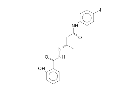 N-(4-iodophenyl)-3-(2-salicyloylhydrazono)butyramide
