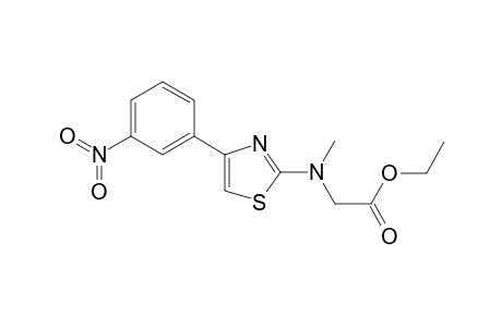 Acetic acid, 2-(methyl)[4-(3-nitrophenyl)-2-thiazolyl]amino-, ethyl ester