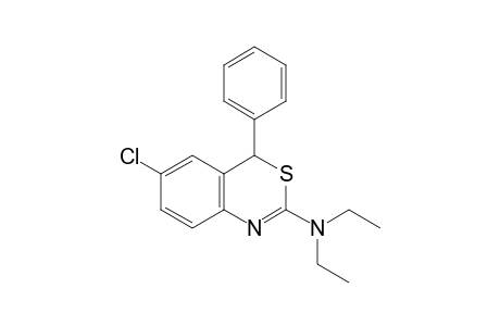 6-Chloro-N,N-diethyl-4-phenyl-4H-3,1-benzothiazin-2-amine