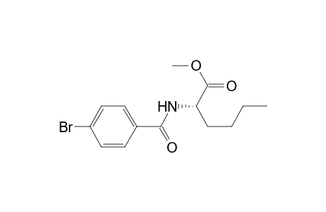 Methyl (2S)-2-[(4-bromobenzoyl)amino]hexanoate