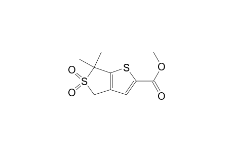6,6-Dimethyl-2-methoxycarbonyl-4,6-dihydrothieno[3,4-b]thiophene 5,5-dioxide