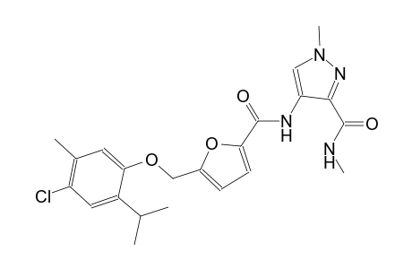 4-({5-[(4-chloro-2-isopropyl-5-methylphenoxy)methyl]-2-furoyl}amino)-N,1-dimethyl-1H-pyrazole-3-carboxamide