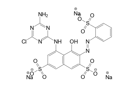 2,7-Naphthalenedisulfonic acid, 5-[(4-amino-6-chloro-1,3,5-triazin-2-yl)amino]-4-hydroxy-3-[(2-sulfophenyl)azo]-, trisodium salt