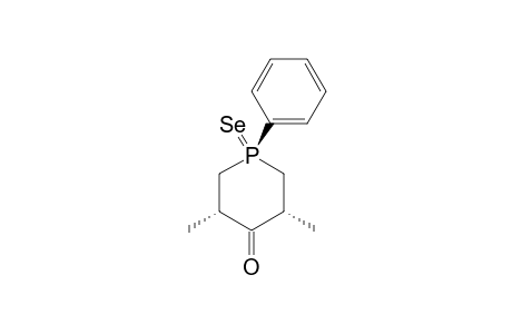 1-PHENYL-3,5-DIMETHYL-4-PHOSPHORINANON-1-SELENID,(PHE-AX)
