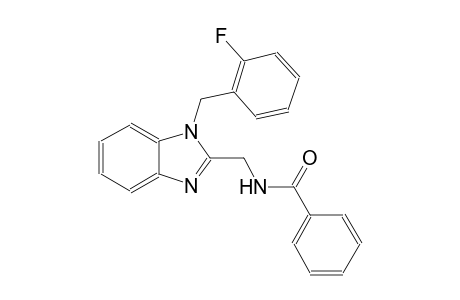 N-{[1-(2-fluorobenzyl)-1H-benzimidazol-2-yl]methyl}benzamide