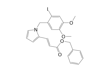 (E)-benzyl 3-[1-(2-iodo-4,5-dimethoxybenzyl)-1H-pyrrol-2-yl]acrylate