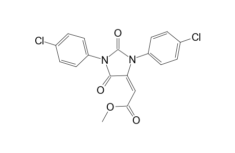 Methyl (E)-[1,3-Bis(4-chlorophenyl)-2,5-dioxoimidazolidin-4-ylidene]acetate