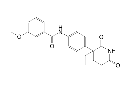 benzamide, N-[4-(3-ethyl-2,6-dioxo-3-piperidinyl)phenyl]-3-methoxy-