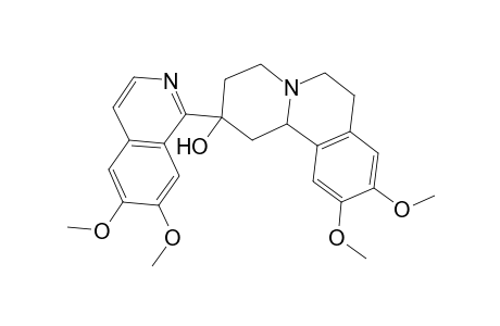 2-(6,7-dimethoxy-1-isoquinolinyl)-9,10-dimethoxy-1,3,4,6,7,11b-hexahydrobenzo[a]quinolizin-2-ol
