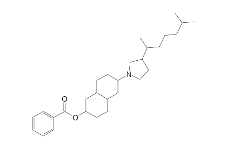 2-Naphthalenol, 6-[3-(1,5-dimethylhexyl)-1-pyrrolidinyl]decahydro-, benzoate (ester)