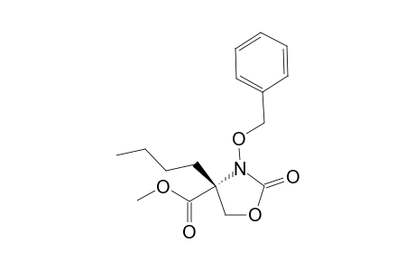 (4R)-3-Benzyloxy-4-n-butyl-4-methoxycarbonyl-1,3-oxazolidin-2-one