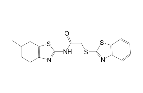 2-(1,3-benzothiazol-2-ylsulfanyl)-N-(6-methyl-4,5,6,7-tetrahydro-1,3-benzothiazol-2-yl)acetamide