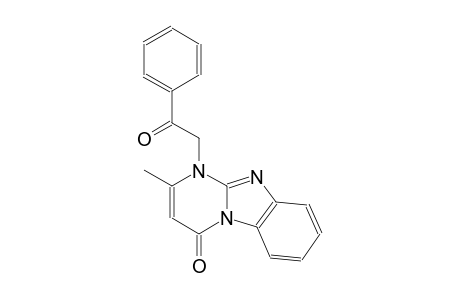 pyrimido[1,2-a]benzimidazol-4(1H)-one, 2-methyl-1-(2-oxo-2-phenylethyl)-