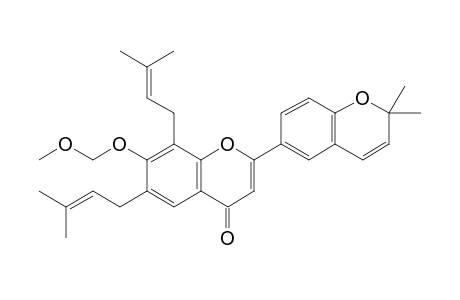 2-(2,2-Dimethyl-2H-chromen-6-yl)-6,8-bis(3,3-dimethylallyl)-7-methoxymethoxy-4H-chromen-4-one