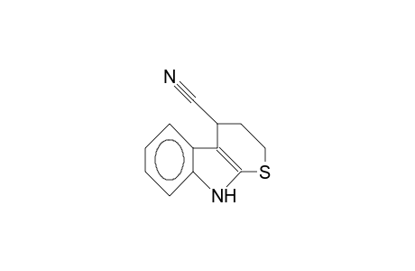 2,3,4,9-Tetrahydro-thiopyrano(2,3-B)indole-4-carbonitrile