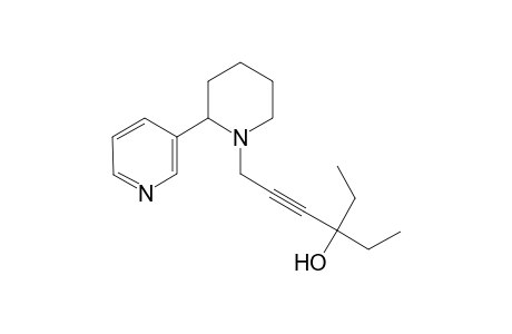 4-Hexyn-3-ol, 3-ethyl-6-[2-(3-pyridinyl)-1-piperidinyl]-