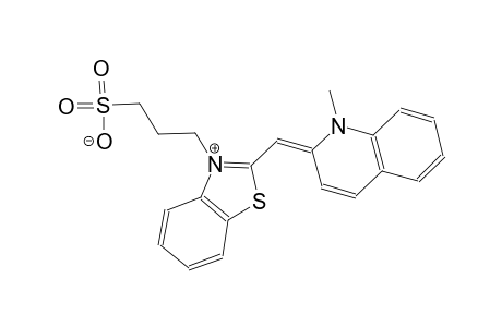 (E)-3-(2-((1-methylquinolin-2(1H)-ylidene)methyl)benzo[d]thiazol-3-ium-3-yl)propane-1-sulfonate