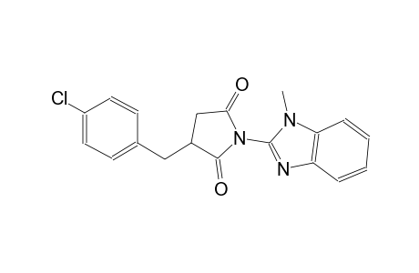 3-(4-chlorobenzyl)-1-(1-methyl-1H-benzimidazol-2-yl)-2,5-pyrrolidinedione