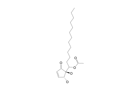 6-O-ACETYL-HYGROPHORONE-A-(12);4,5-TRANS-4,5-DIHYDROXY-5-(1-ACETOXYTRIDECYL)-2-CYCLOPENTEN-1-ONE