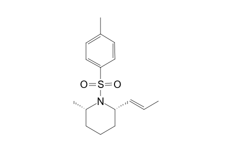 (2S,6S)-6-methyl-2-[(E)-1-propenyl]-N-(p-toylsulfonyl)piperidine