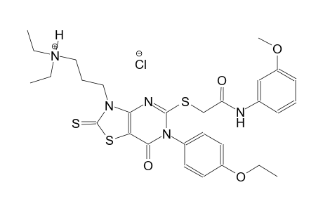 thiazolo[4,5-d]pyrimidine-3-propanaminium, 6-(4-ethoxyphenyl)-N,N-diethyl-2,3,6,7-tetrahydro-5-[[2-[(3-methoxyphenyl)amino]-2-oxoethyl]thio]-7-oxo-2-thioxo-, chloride