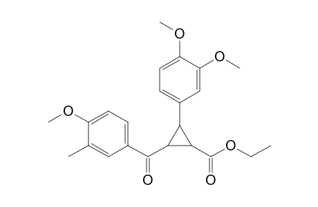 2-(3,4-dimethoxyphenyl)-3-(4-methoxy-3-methyl-benzoyl)cyclopropanecarboxylic acid ethyl ester