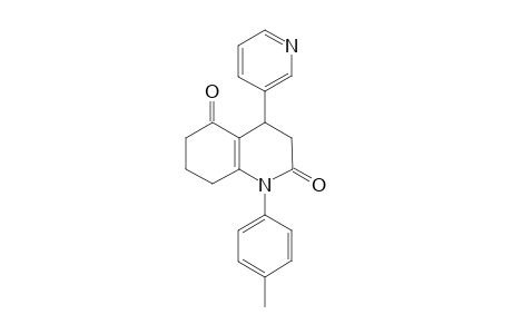 1-(4-Methylphenyl)-4-(3-pyridinyl)-4,6,7,8-tetrahydro-3H-quinoline-2,5-dione