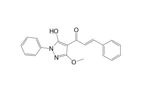 (E)-1-(5-Hydroxy-3-methoxy-1-phenyl-1H-pyrazol-4-yl)-3-phenyl-2-propen-1-one