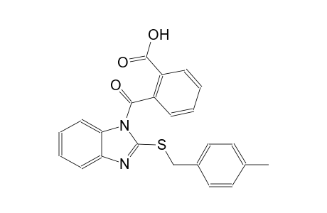 2-({2-[(4-methylbenzyl)sulfanyl]-1H-benzimidazol-1-yl}carbonyl)benzoic acid