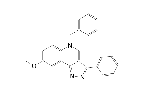 5H-pyrazolo[4,3-c]quinoline, 8-methoxy-3-phenyl-5-(phenylmethyl)-