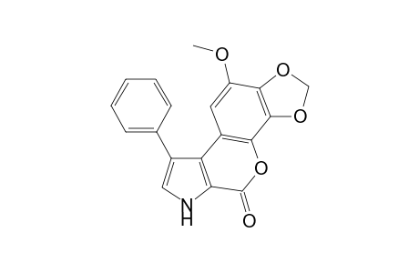 1-Phenyl-9-methoxy[1,3]dioxolo[4,5-h]chromeno[3,4-b]pyrrole-4(3H)-one
