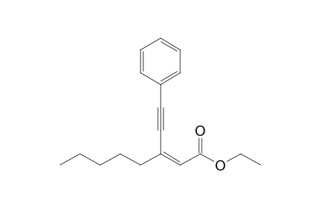 (Z)-3-(2-phenylethynyl)-2-octenoic acid ethyl ester