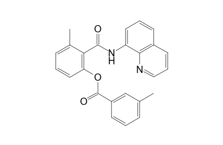 3-Methyl-2-(quinolin-8-ylcarbamoyl)phenyl 3-methylbenzoate