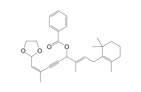 (4Z)-5-{[1,3]-Dioxolan-2-yl}-4-methyl-1-[(1E)-1-methyl-3-(2,6,6-trimethylcyclohex-1-en-1-yl)prop-1-en-1-yl]pent-4-en-2-ynyl benzoate
